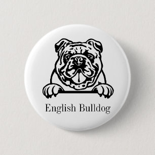 englischer Bulldog Button