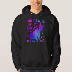 Englischer Bulldog Hund Lover Sonnenblume Hund Bes Hoodie