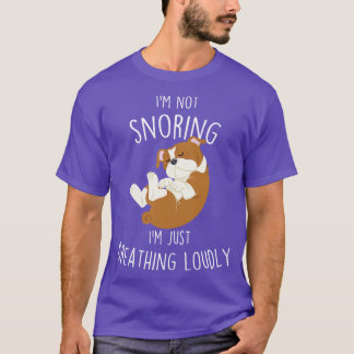 Englischer Bulldog nicht schnarchen Hund 1 T-Shirt