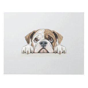 Englischer Bulldog Pinking Niedlich Adorable Funny Notizblock