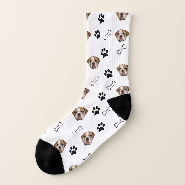 englischer Bulldog Socken (Links - Außen)