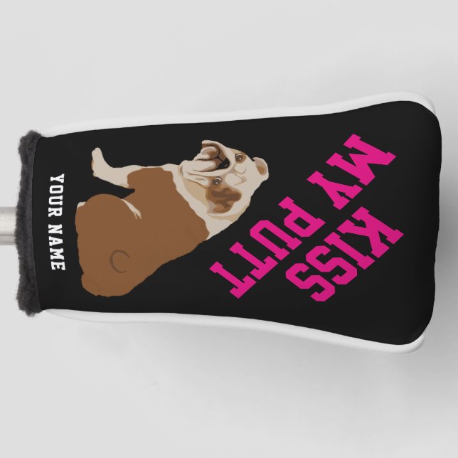 Englischer Bulldoggen-Kuss mein Schlag Headcover (Vorderseite)