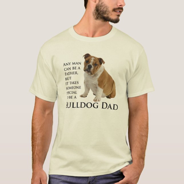 Englischer Bulldoggen-Vater-T - Shirt (Vorderseite)