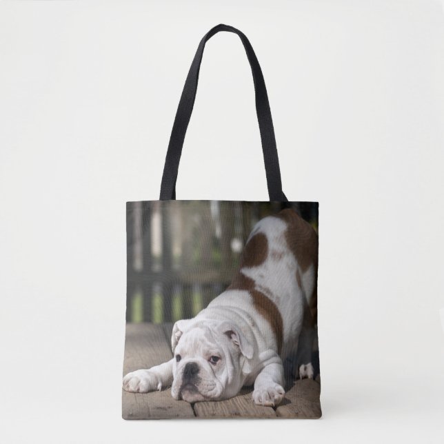 Englischer Bulldoggen-Welpe Tasche (Vorderseite)