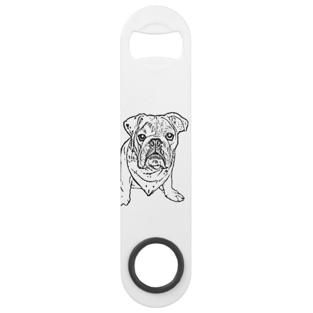Englischer Bulldoggenflaschenöffner Speed Flaschenöffner (Rückseite)
