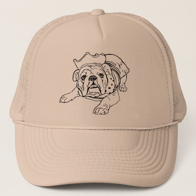 Englischer Bulldoggenhut Truckerkappe (Vorderseite)