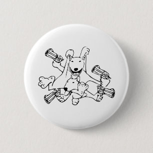 englischer Bullterrier Button