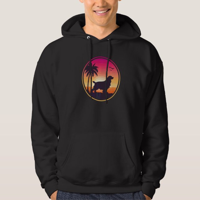 Englischer Cocker Spaniel Hund  5 Hoodie (Vorderseite)