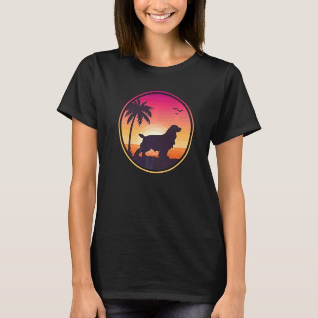 Englischer Cocker Spaniel Hund  5 T-Shirt (Vorderseite)