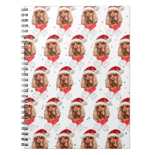 Englischer Cocker Spaniel Hund Weihnachten Notizblock