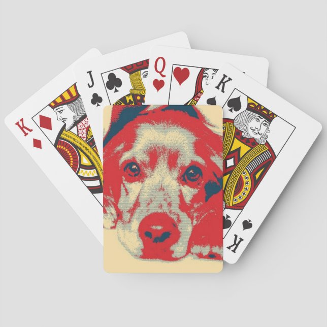 Englischer Cocker spaniel, Hund, Welpe Spielkarten (Rückseite)