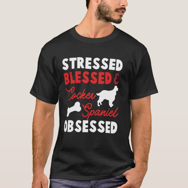 Englischer Cocker Spaniel Hundemutter  1 T-Shirt (Vorderseite)