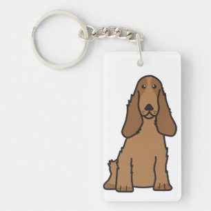 Englischer Cockerspaniel-HundeCartoon Schlüsselanhänger