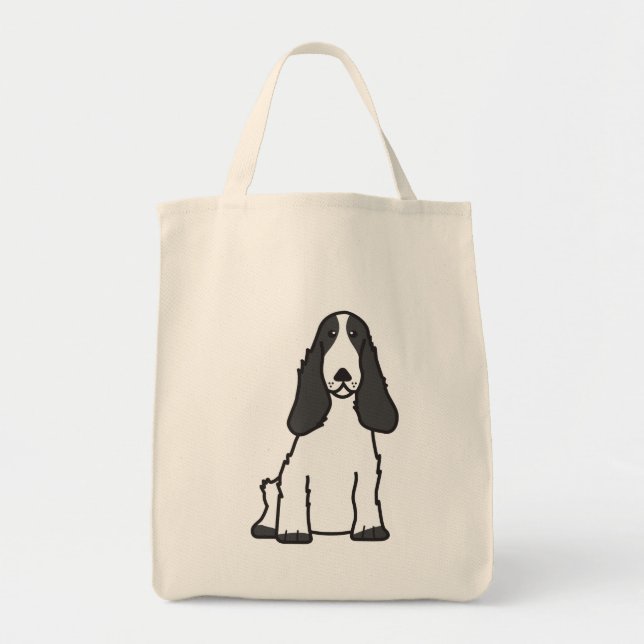 Englischer Cockerspaniel-HundeCartoon Tragetasche (Vorne)