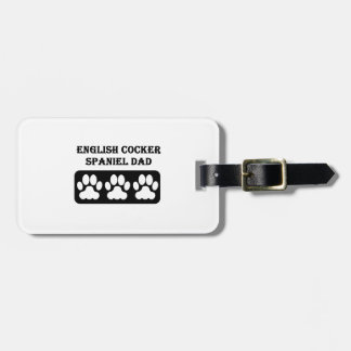 Englischer Cockerspaniel-Vater Gepäckanhänger
