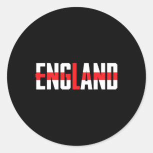 Englischer Cricketspieler Lustiger Cricket-Sport  Runder Aufkleber
