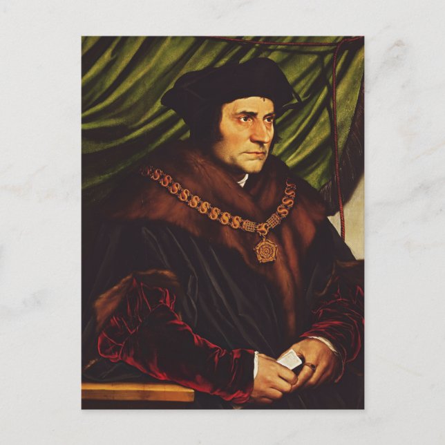 Englischer Heiliger Thomas More  Postkarte (Vorderseite)