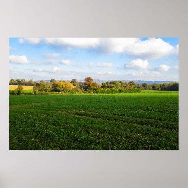 Englischer Herbst - Personalisiert Poster (Vorne)