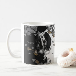 Englischer Kaffee-Tasse in Schwarz-Weiß Kaffeetasse