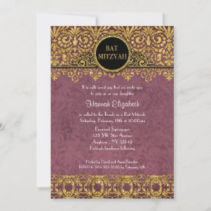 Englischer Landhausstil Art Deco Nouveau Damast Einladung
