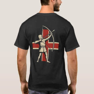 Englischer Langbogenschütze St George Kreuz T-Shirt