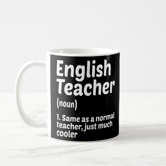 Englischer Lehrer Definition Lehrer Schule Lehrer Kaffeetasse (Links)
