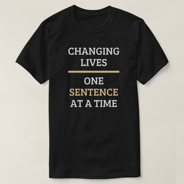 Englischer Lehrer Funny Quote - Geschenk T-Shirt (Design vorne)