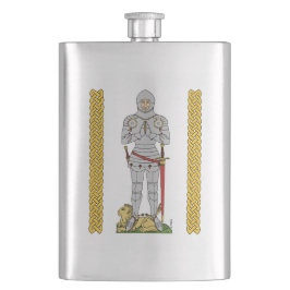 Englischer Mittelalter Ritter Circa 1430 Flachmann