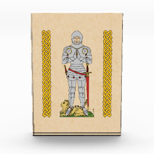 Englischer Mittelalter Ritter Circa 1430 Fotoblock