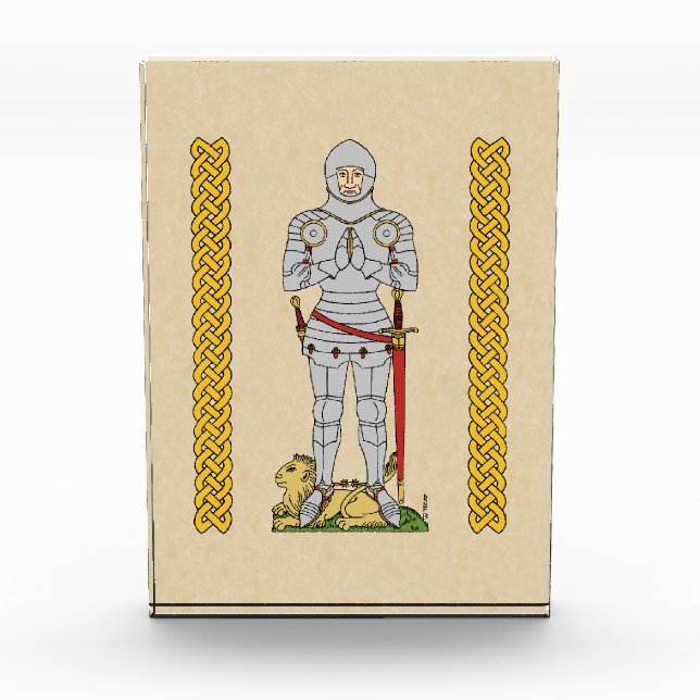 Englischer Mittelalter Ritter Circa 1430 Fotoblock (Vorderseite)