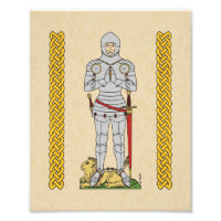 Englischer Mittelalter Ritter Circa 1430