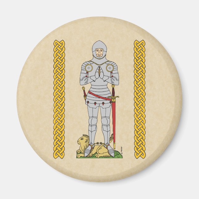 Englischer Mittelalter Ritter Circa 1430 Magnet (Vorne)