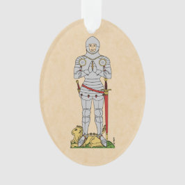 Englischer Mittelalter Ritter Circa 1430 Ornament