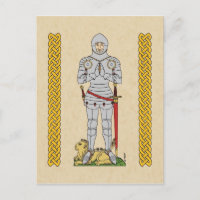 Englischer Mittelalter Ritter Circa 1430