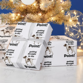 Englischer Pointer kommt direkt auf den Punkt Geschenkpapier