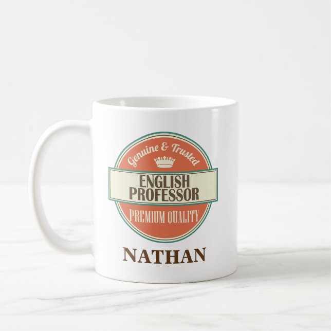 Englischer Professor Personalized Office Mug Gift Kaffeetasse (Links)