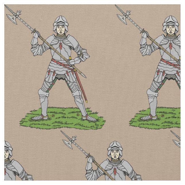 Englischer Ritter des fünfzehnten Jahrhunderts Stoff (Nahaufnahme)