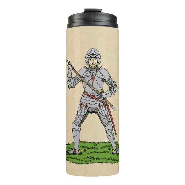 Englischer Ritter des fünfzehnten Jahrhunderts Thermosbecher (Vorderseite)