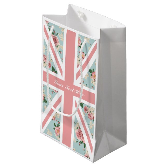Englischer Rosen-Gewerkschafts-Jack-BlumenParty Kleine Geschenktüte (Vorderseite Schrägansicht)