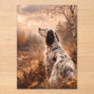 Englischer Setter Acryleinladungen