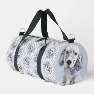 Englischer Setter Blau Belton Malerei Haustier Hun Duffle Bag