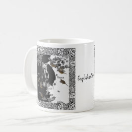 Englischer Setter in Schwarzweiß Kaffeetasse