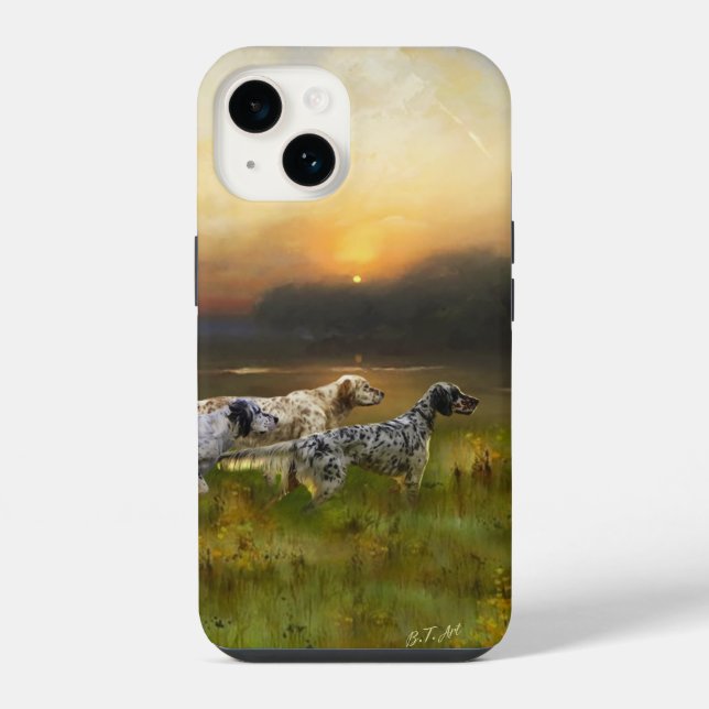 Englischer Setter  iPhone 14 Hülle (Rückseite)