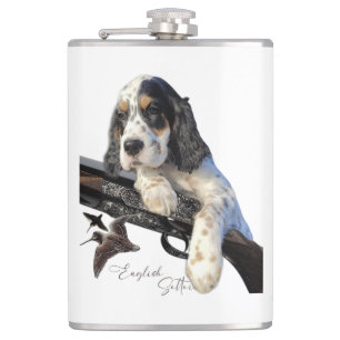 Englischer Setter, niedlicher Welpe Coffee Tasse Flachmann