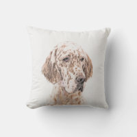 Englischer Setter Orange Belton Malerei Dog Art