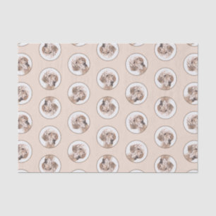 Englischer Setter Orange Belton Malerei Haustier H Seidenpapier