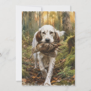 Englischer Setter, Waldschnepfenjagd Einladung