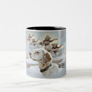 Englischer Setzer jagt Tasse