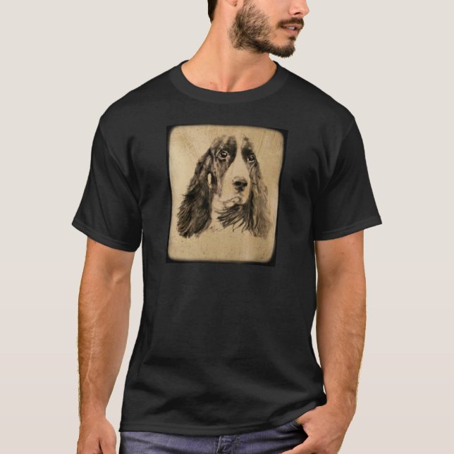 Englischer Springer flippig T-Shirt (Vorderseite)