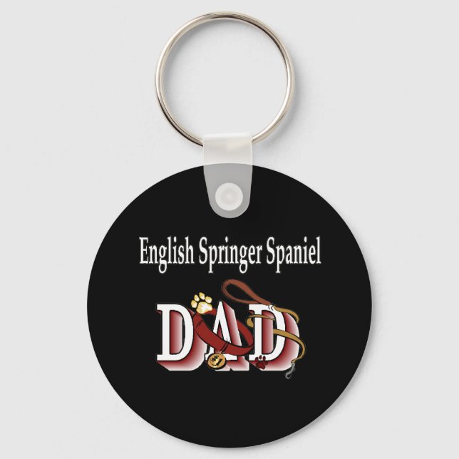 englischer springer spaniel dad Schlüsselanhänger (Vorderseite)